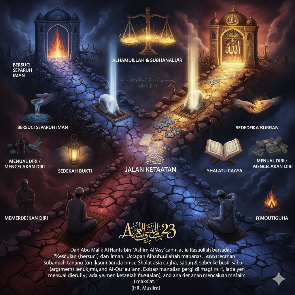 Hadist 23 - Kesucian itu Separuh dari Iman