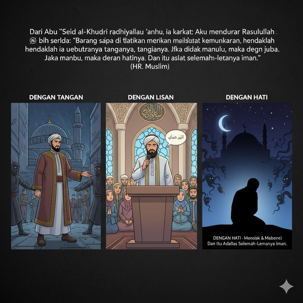 Hadist 34 - Kewajiban Mengingkari Kemungkaran