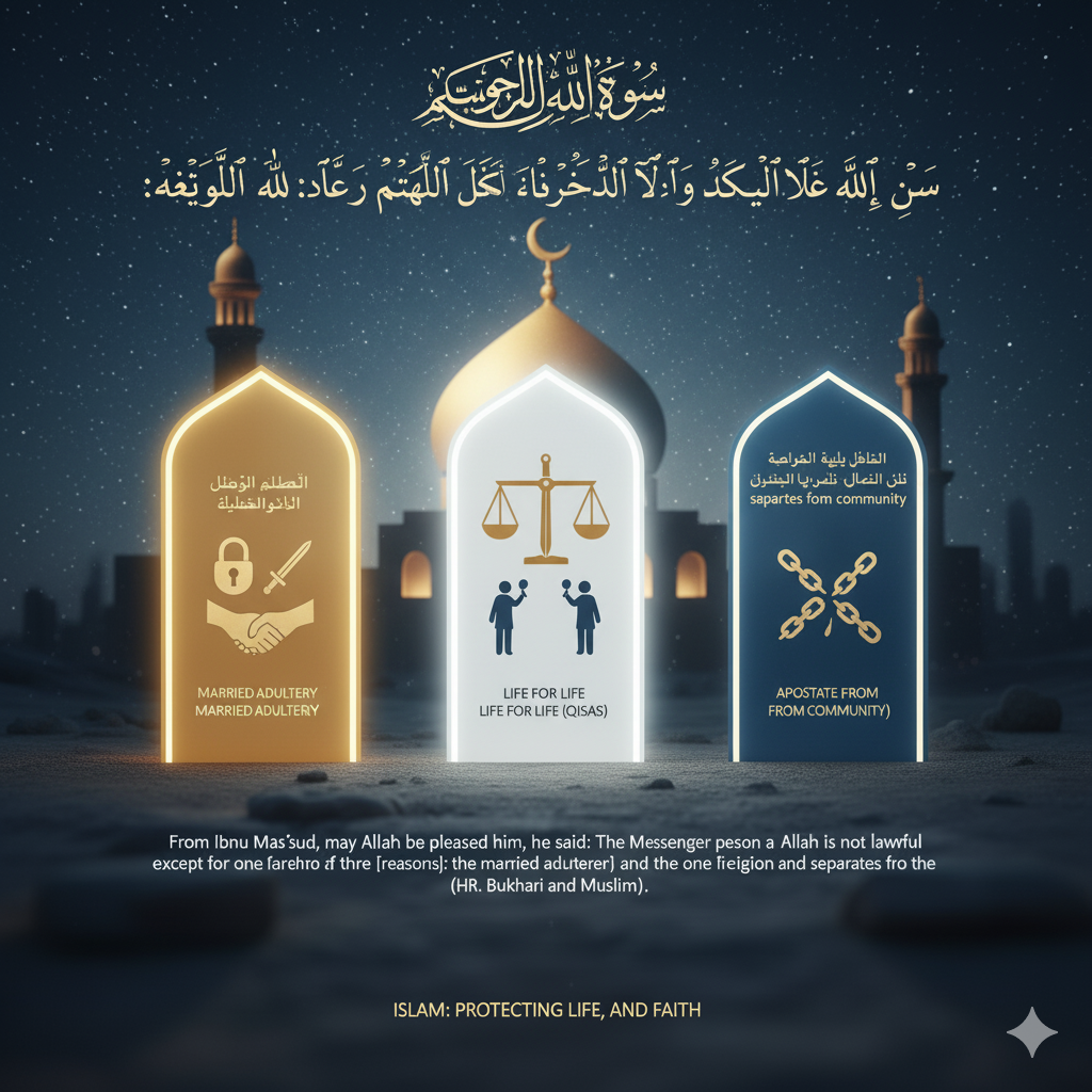 Hadist 14 - Tidak Halal Darah seorang Muslim