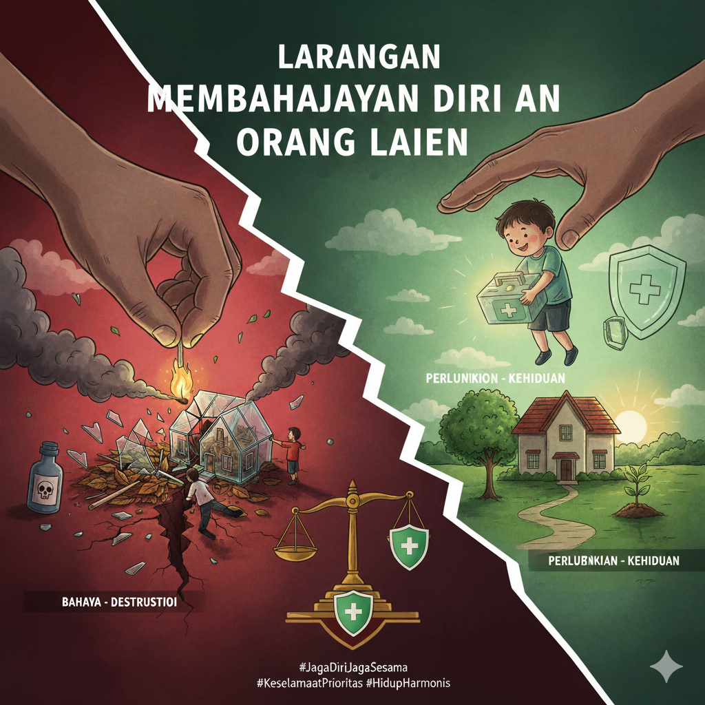 Hadist 32 - Larangan Membahayakan Diri dan Orang Lain
