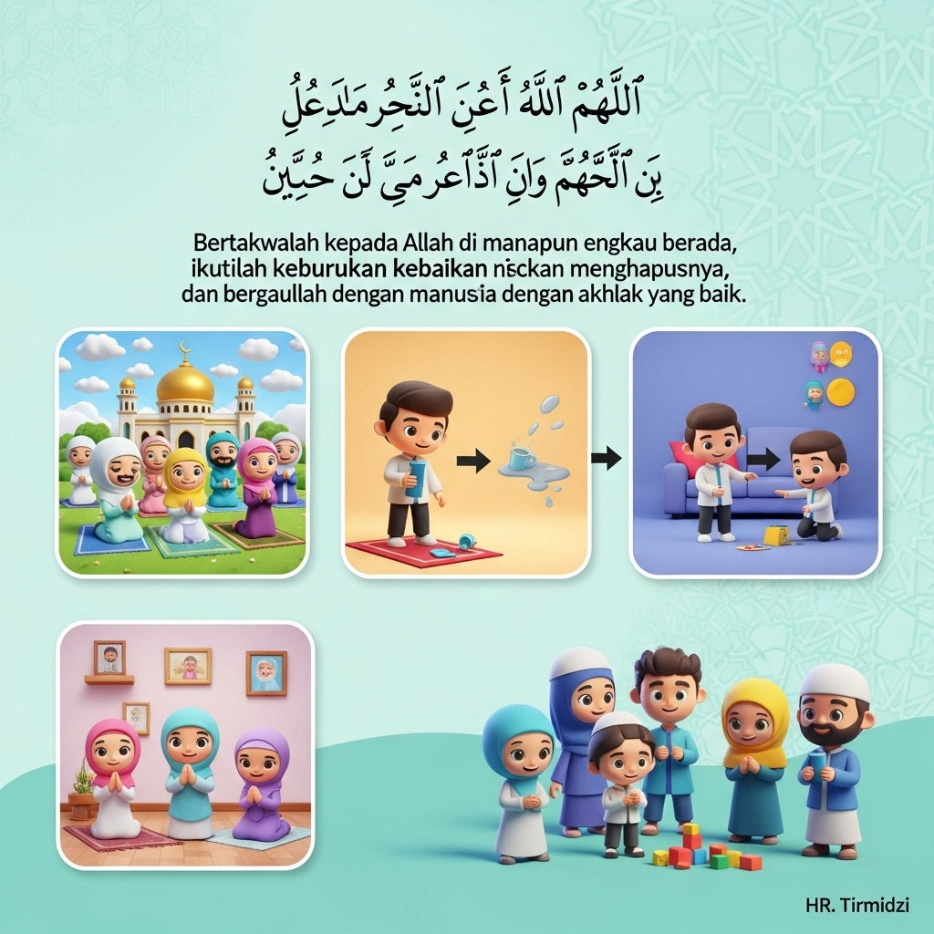 Hadist 18 - Bertakwalah di manapun Engkau Berada